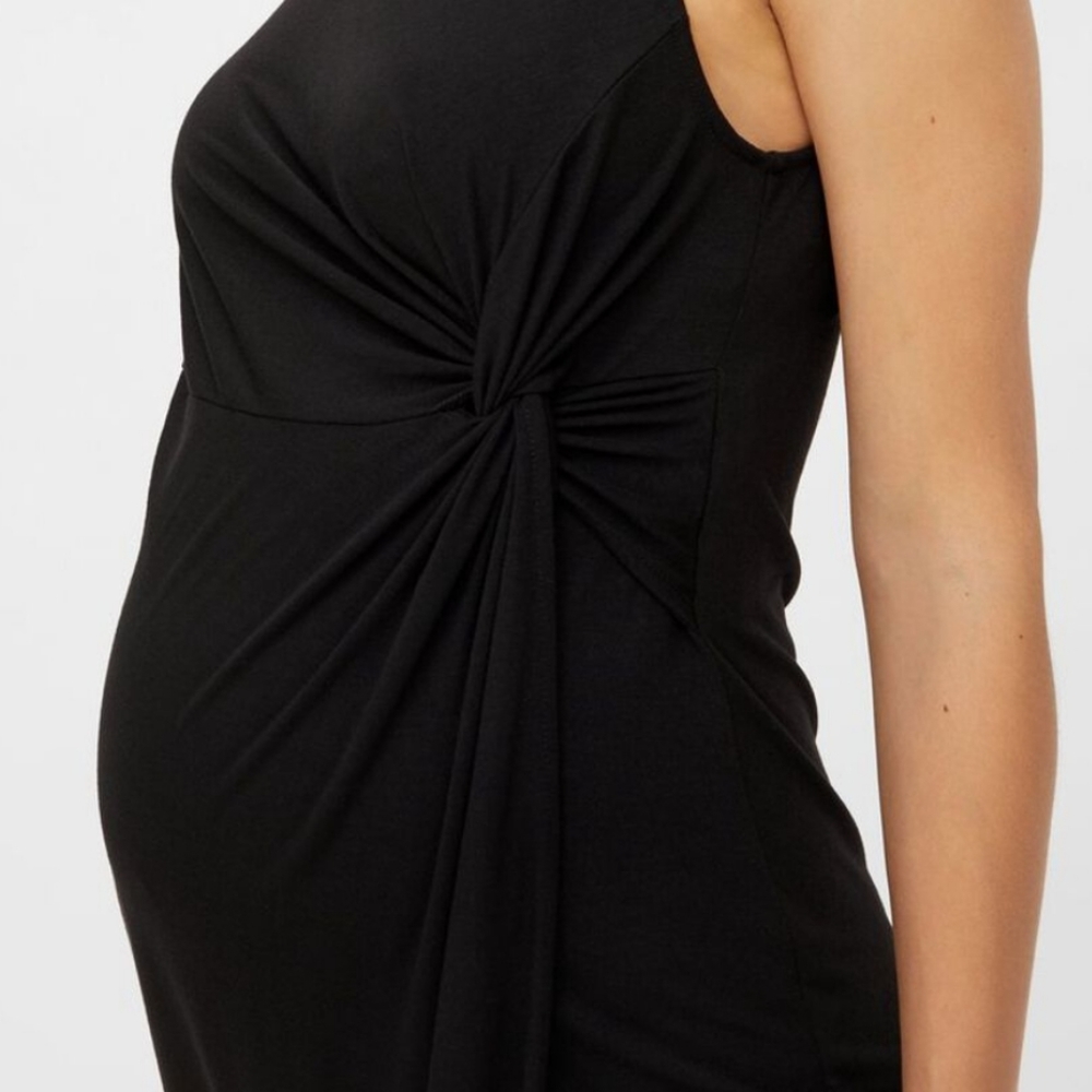 ASOS Mamalicious Knot Detailed Maternity Midi Dress Size Large - Picture 3 of 11